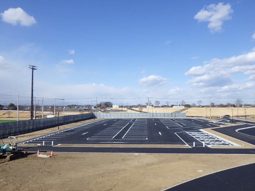 真岡市総合運動公園園路舗装工事4号